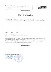 Berlin - Erlaubnis Berufsausübung